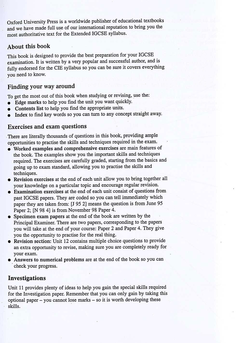 Extended mathematics for igcse