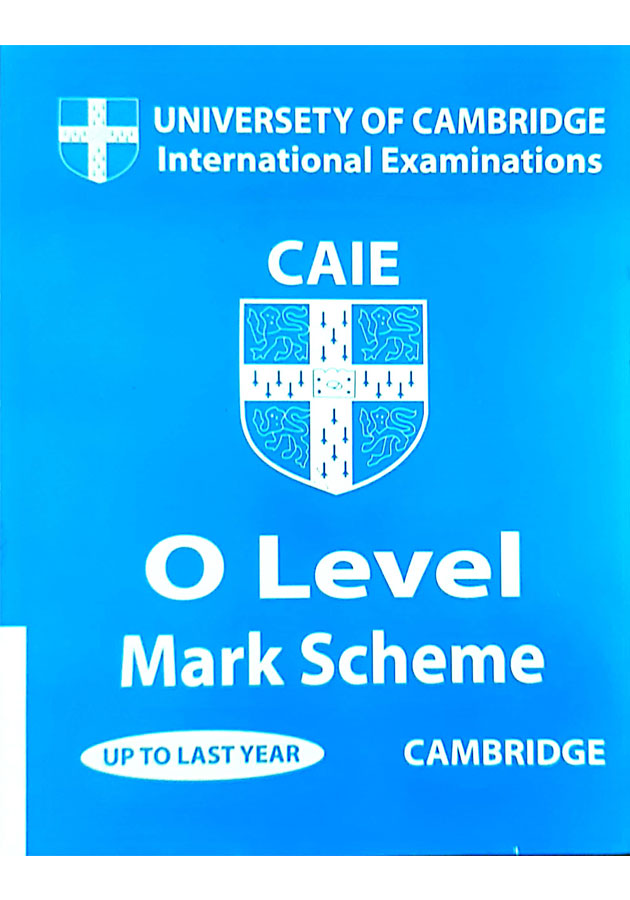 Cambridge O Level physics paper 4 Mark Scheme upto last year