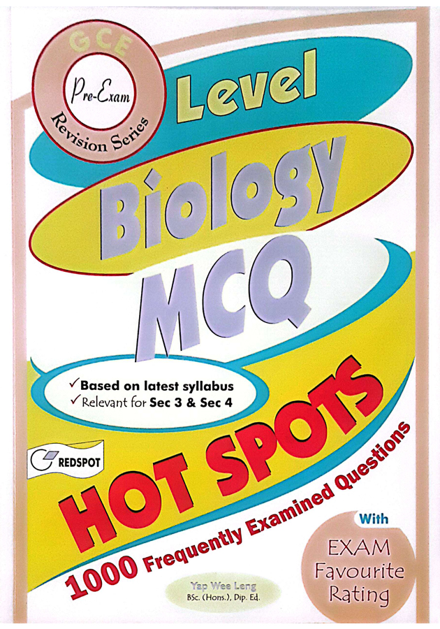Redspot O- level Biology ( MCQ) GCE Hot Spots
