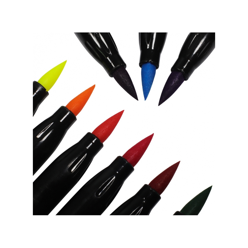 Mont Marte Colouring Brush Markers 12pcs MPN0104