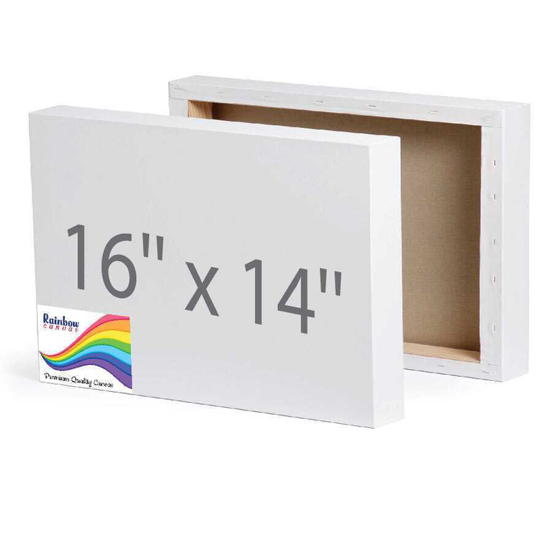 Rainbow Canvas White 14x16''