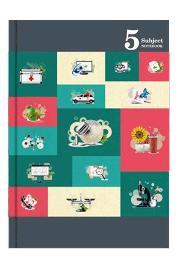 5 Subject note Book Original Hardcover Big Notebook