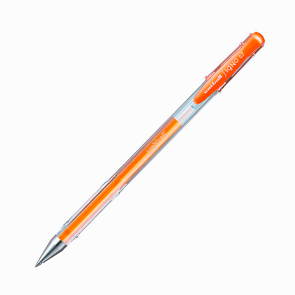 Uni-Ball SIGNO: Gel Ink Pen - 0.7 mm Fluo. Orange (UM-100)