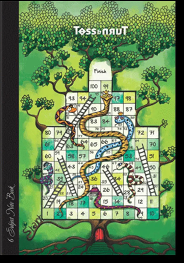 6 Subject note Book Original Hardcover Big Green