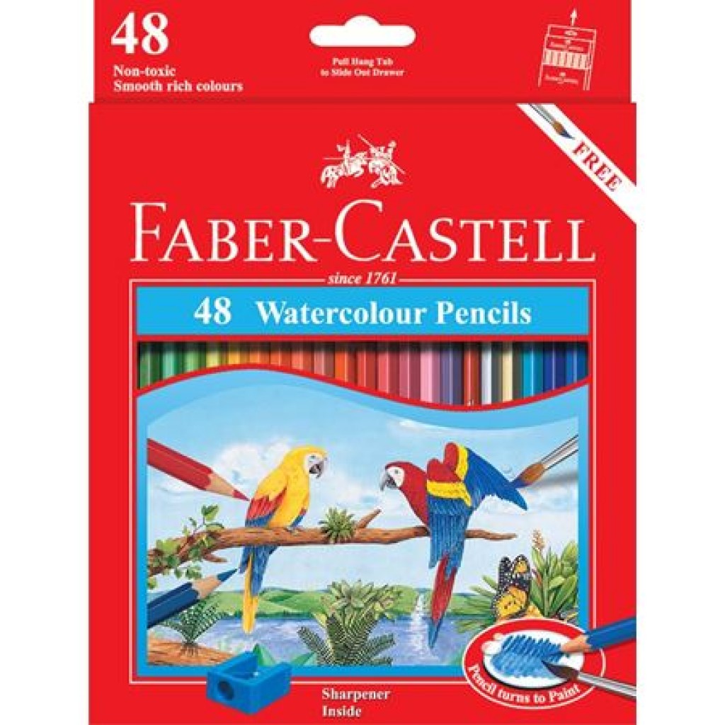 Faber Castell 48 Watercolour Pencils