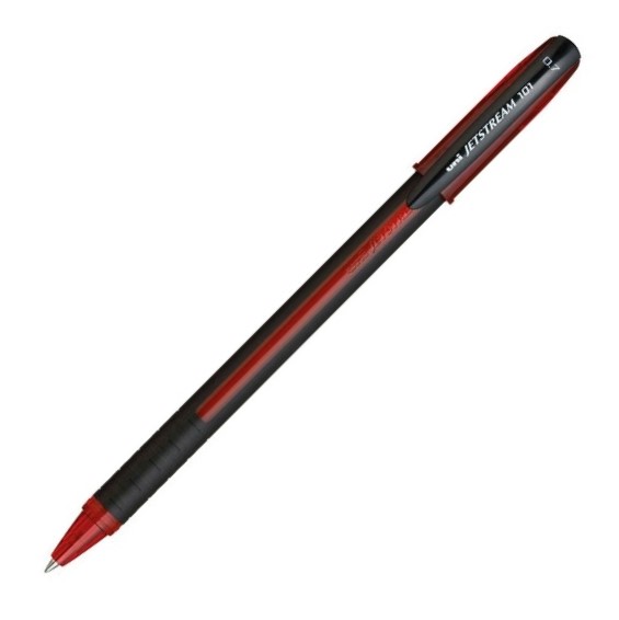 Uni-Ball Jetstream: Roller Ball Ink Pen - 0.7 mm Red (SX-101-07)