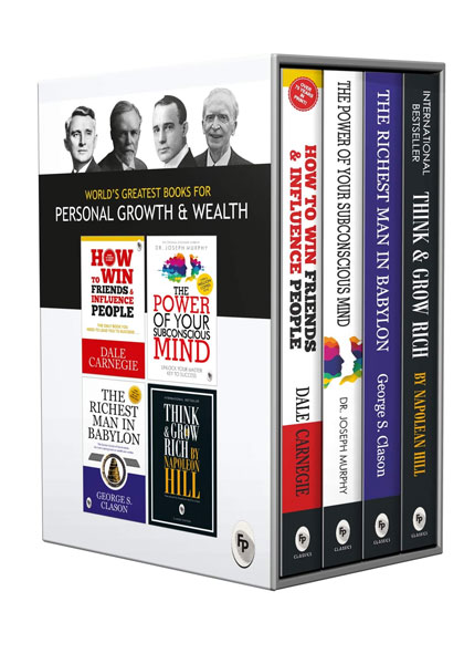 World’s Greatest Books For Personal Growth & Wealth (Set of 4 Books)