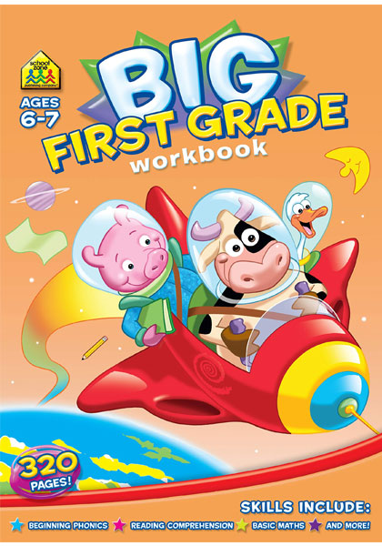 School Zone: Big First Grade Activity Workbook (Ages 6 - 7)