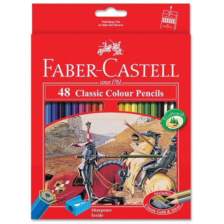 Faber Castell 48 Tri Colour Pencils