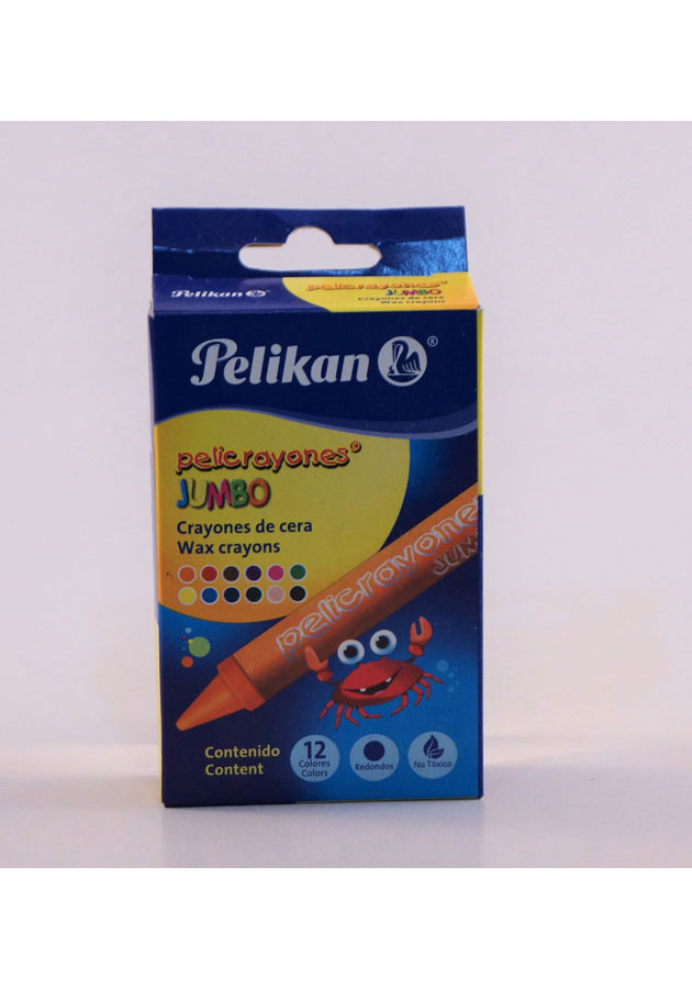 Pelikan Jumbo Wax Crayons 12 Colours