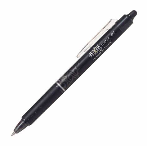 Pilot FriXion Ball Clicker: Gel Ink Rollerball Pen - Medium Tip | 0.7 mm (Black)