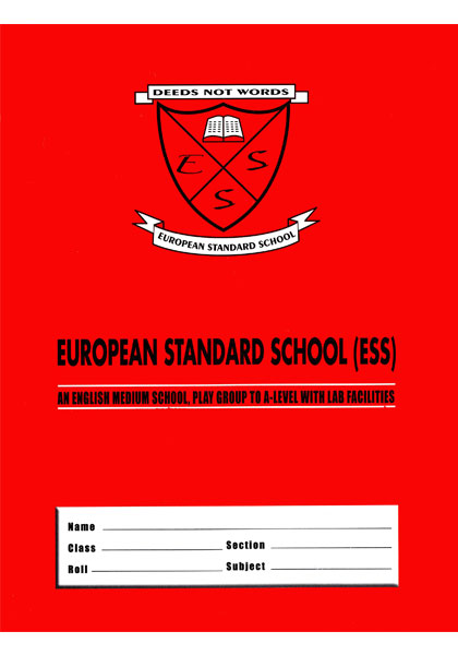 ESS Single Lined (Red) Copy|150 Pages