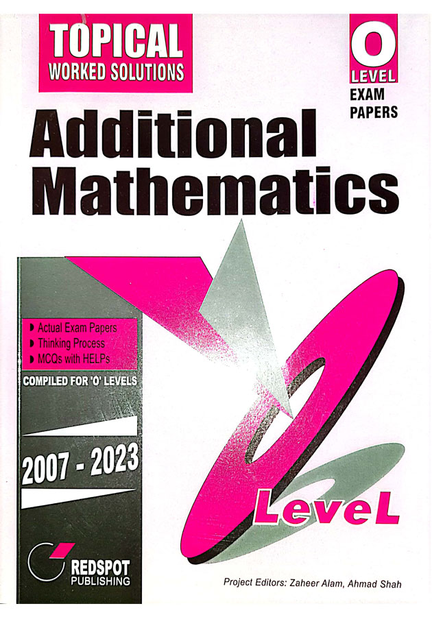Cambridge O level Additional Mathmatics Question Paper Redspot Topical