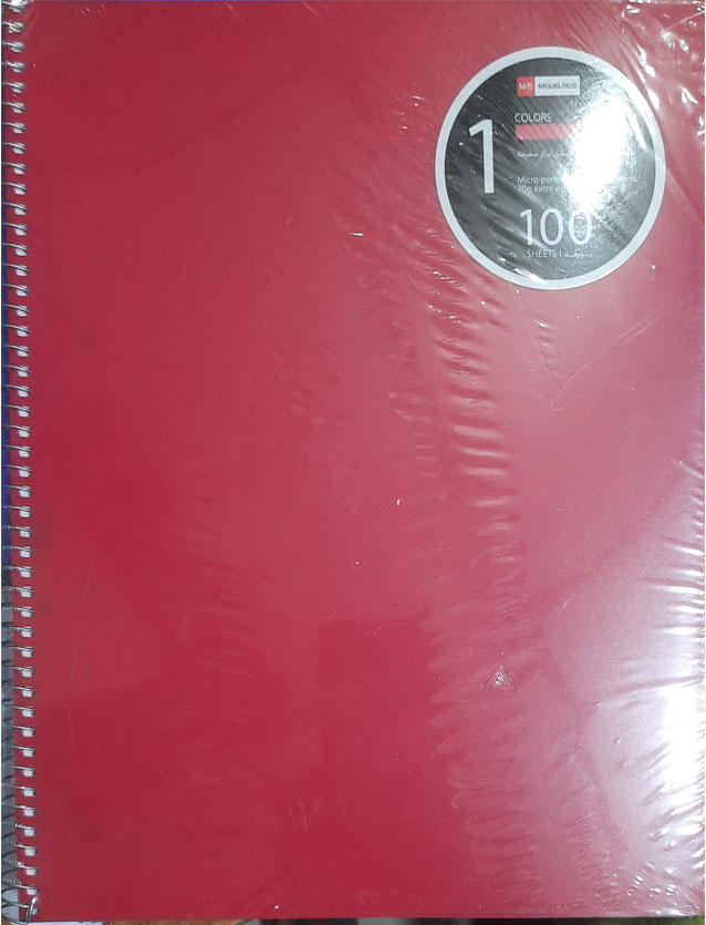 Notebook Red Original Print Spiral