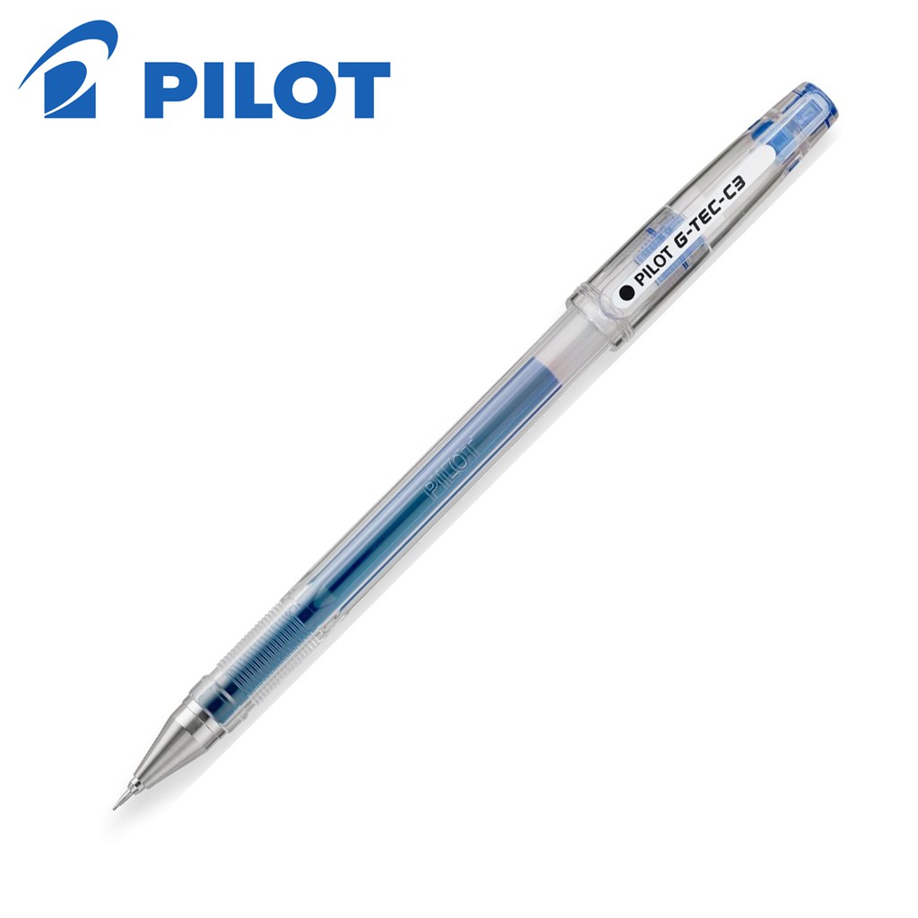 Pilot G-Tec-C3: Gel Ink Rollerball Pen – Needle Point Tip | 0.3 mm (Blue)