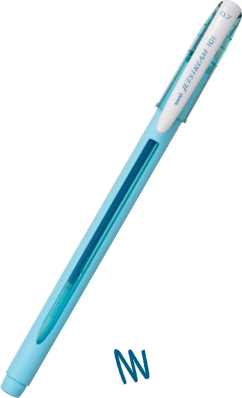 Uni-Ball Jetstream: Roller Ball Ink Pen - 0.7 mm Sky Blue (SX-101FL-07)