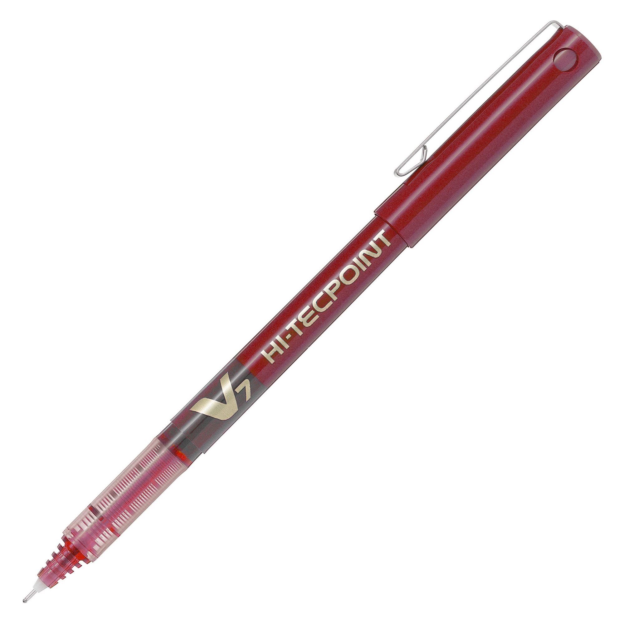 Pilot Hi-Tecpoint V7: Liquid Ink Rollerball Pen - Medium Tip (Red)