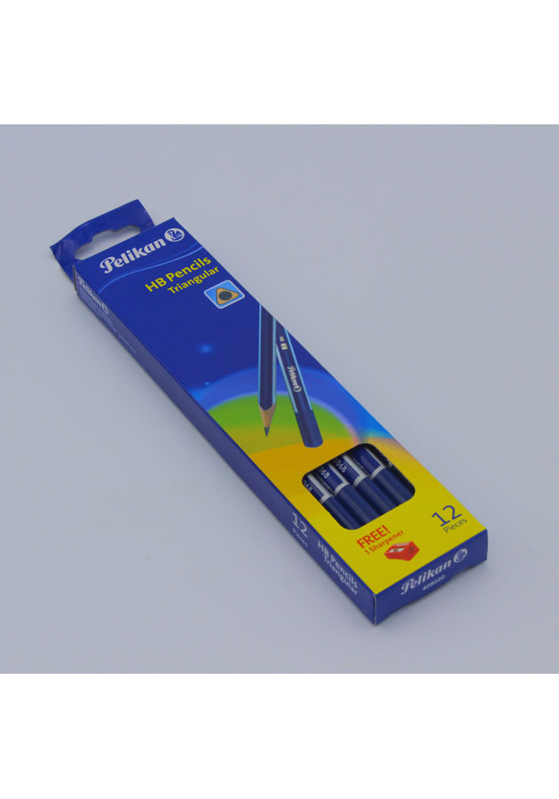 Pelikan HB Pencils Triangular [Free Sharpener]