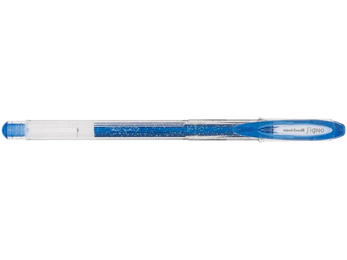 Uni-Ball Signo Sparkling: Glitter Gel Ink Pen - Blue (UM-120SP)