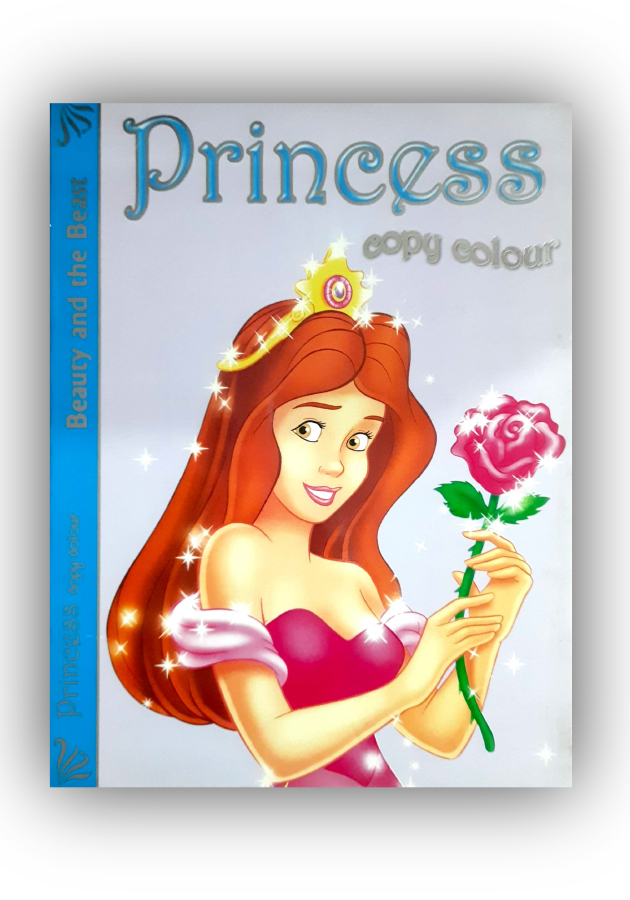 Princess Copy Colour Book- Beauty and The Beast