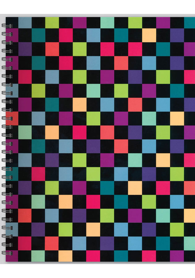 Boi Bichitra Notebook [Rainbow Checker Pattern - BBNB0015] Single Line | 200 Pages (Medium)