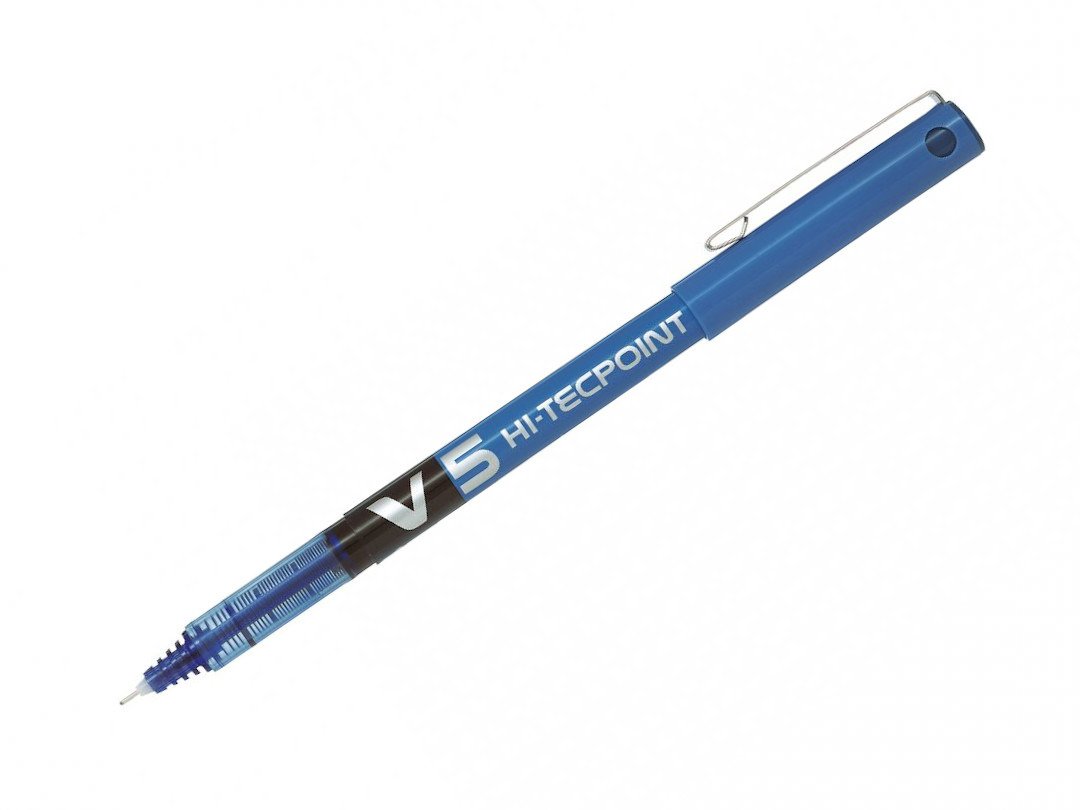 Pilot Hi-Tecpoint V5: Liquid Ink Rollerball Pen - Fine Tip (Blue)