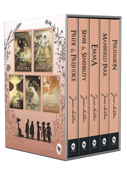 Greatest Works of Jane Austen - Set Of 5 Books
