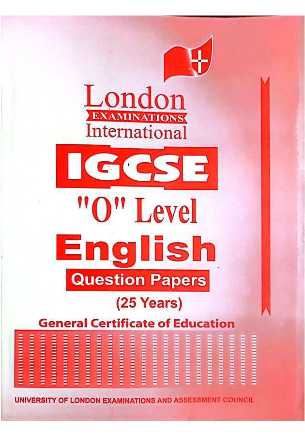 Edexcel IGCSE Question Paper ENGLISH Grade (9-1) O level