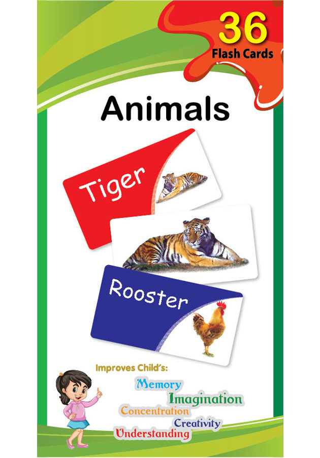 Flash Card- Animals ( 36 Cards)