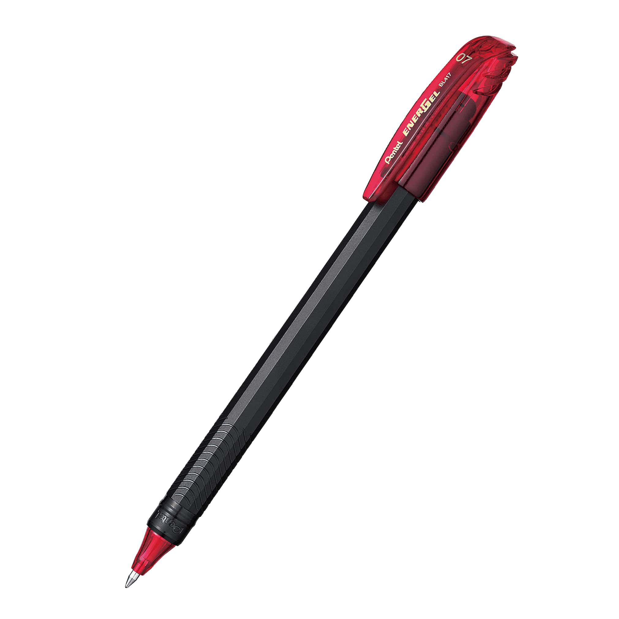 Pentel EnerGel: Roller Ballpoint Pen - 0.7 mm Red (BL417-B)