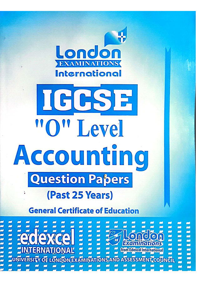 Edexcel International GCSE  O level Accounting Question Paper