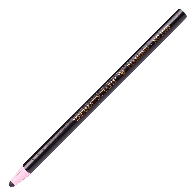Diamond Dermatograph Peel-Off Glass Marker Pencil (Black)