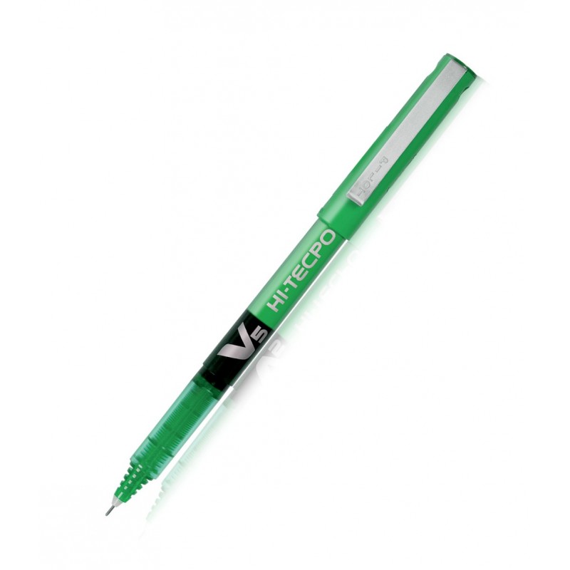Pilot Hi-Tecpoint V5: Liquid Ink Rollerball Pen - Fine Tip (Green)