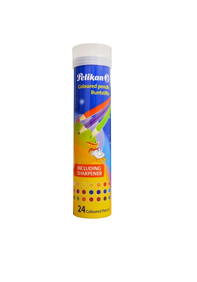 Pelikan Coloured Pencils Cylinder with Sharpener 24 Colours