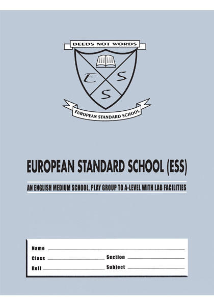 ESS Single Lined (Ash) Copy| 100 Pages