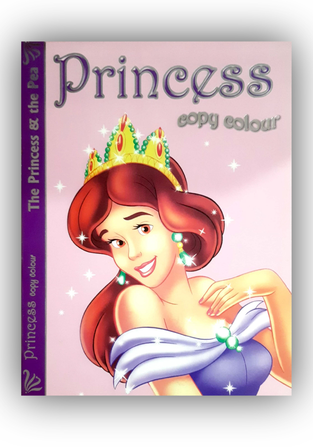 Princess Copy Colour Book- The Princess & The Pea