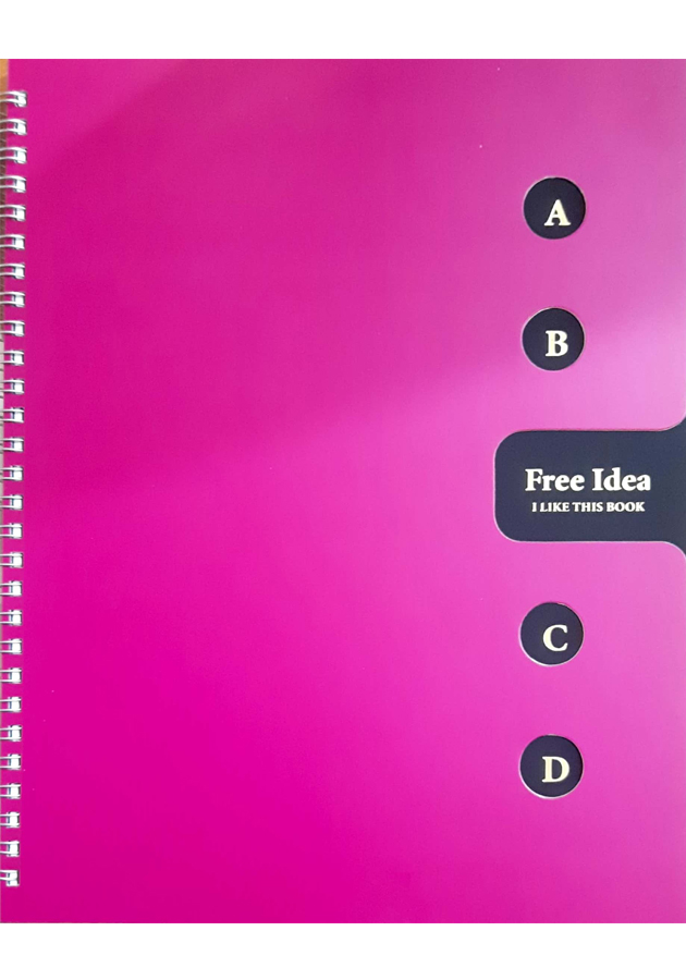 Free Idea -I Like This Book- Note Book-BBNS0190L ( 4 Color Available) ( 8.5 " X 11" )