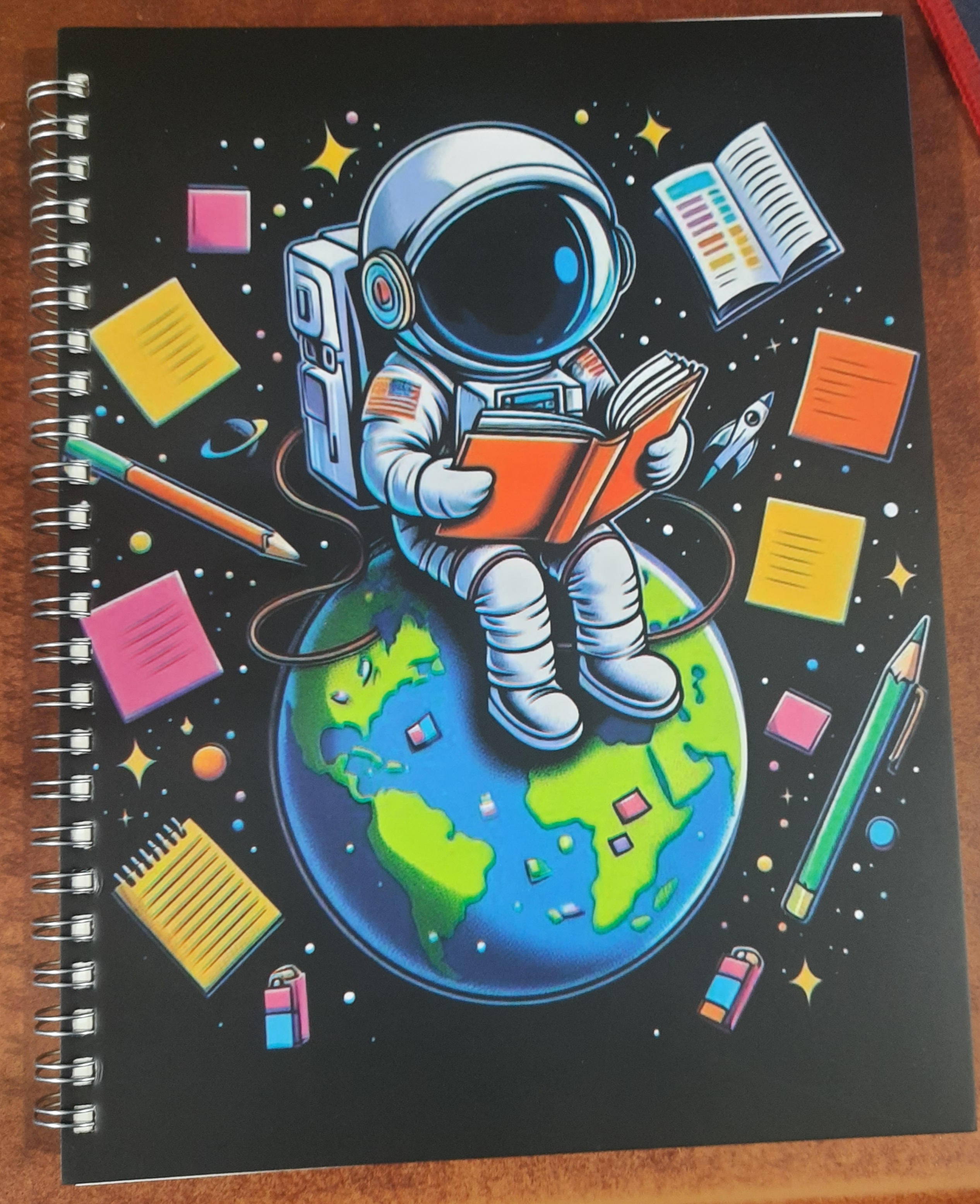 Boi Bichitra Notebook [ 7.4" x 9.8" in] Single Line | 200 Pages (Medium) Spiral