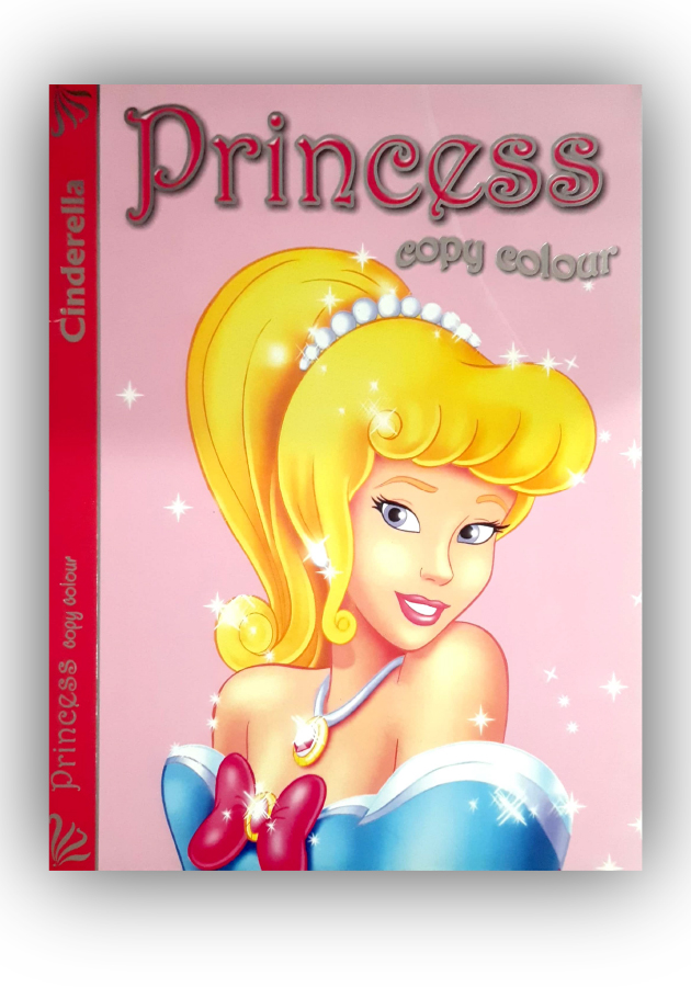 Princess Copy Colour Book- Cinderella