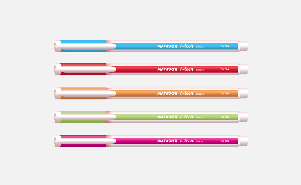 Matador i-teen Ball Pen (Black) ( 6 Pens A Pack)