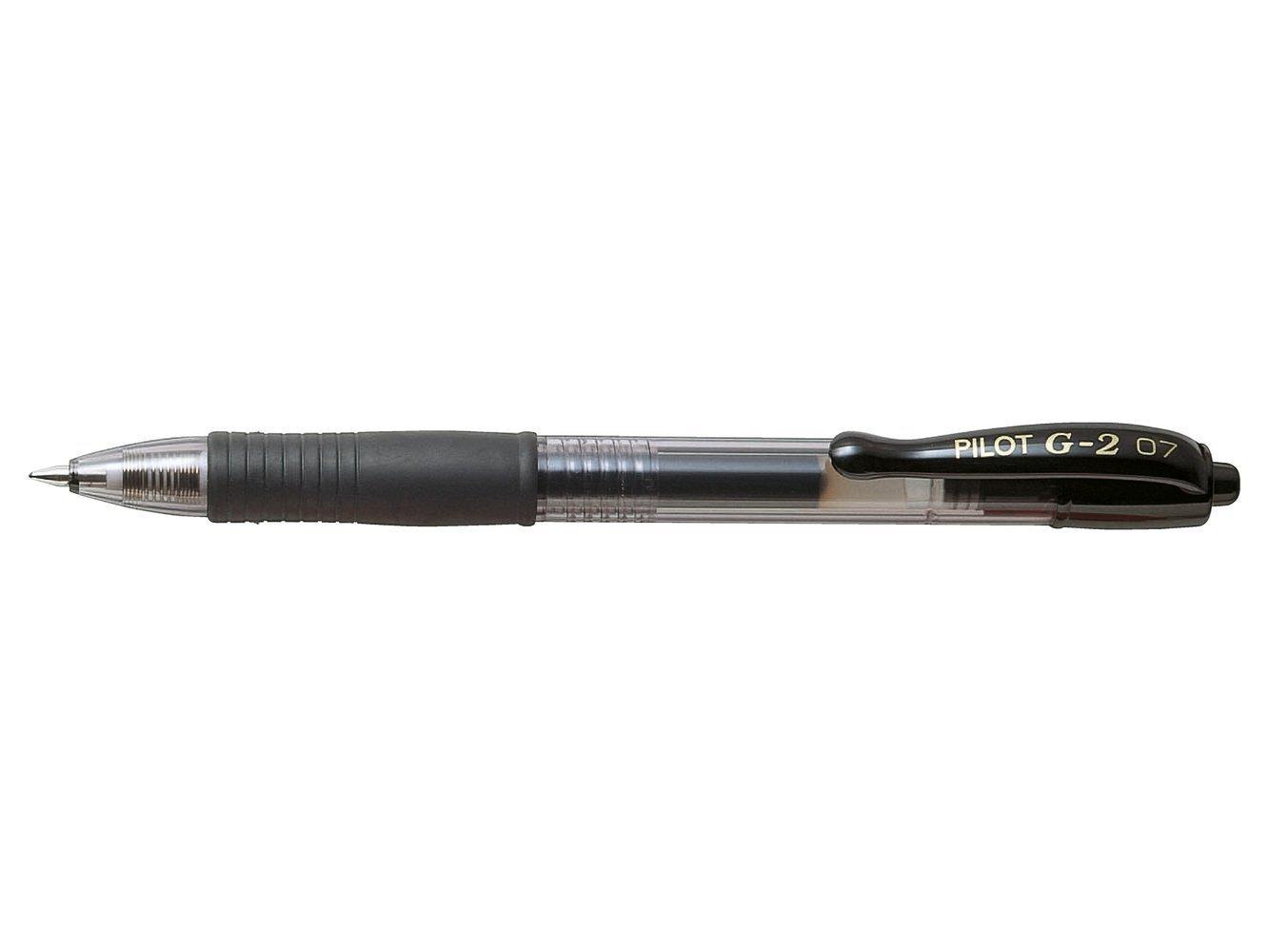 Pilot G-2: Gel Ink Rollerball Pen - Medium Tip | 0.7 mm (Black)