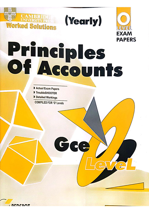 Cambridge Principles of Accounts Redspot O level Question Paper Yearly