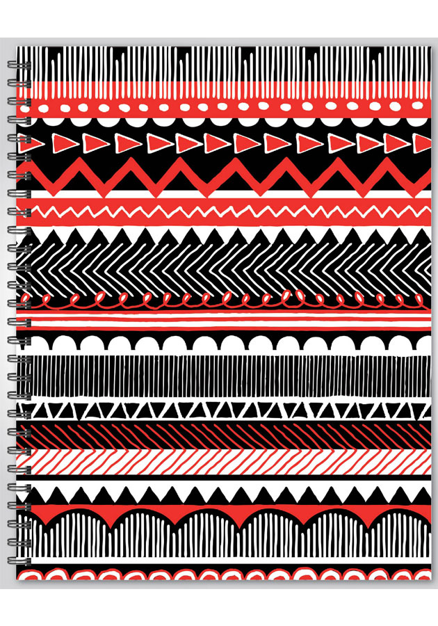 Boi Bichitra Notebook [Black Ethno - BBNB0004] Single Line | 200 Pages (Large )
