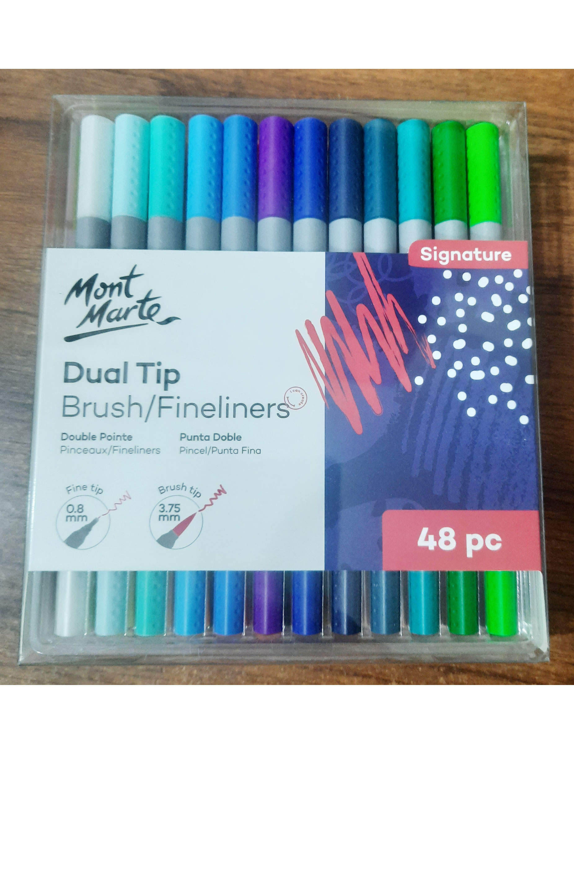 Mont Marte dual tip  Brush / fineliners 48 pc