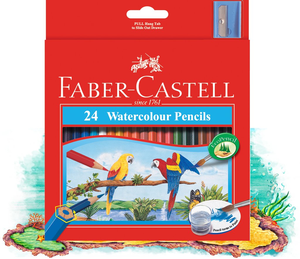 Faber Castell 24 Watercolour Pencils